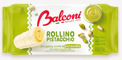 Rollino pistache - Grossiste Biscuit Hauts-de-France