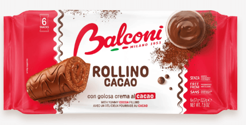 Rollino chocolat - Grossiste Biscuit Hauts-de-France