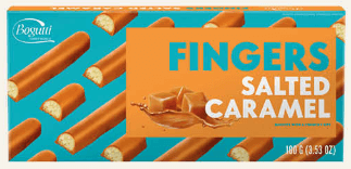Fingers caramel salé - Grossiste Biscuit Hauts-de-France