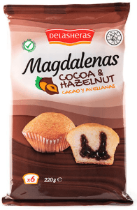 Madeleines carrées fourées cacao - Grossiste Biscuit Hauts-de-France