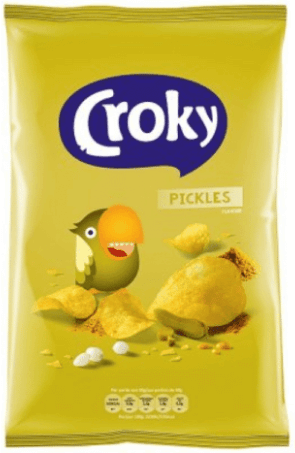 Chips Croky pickles 40g - Grossiste Snack Hauts-de-France