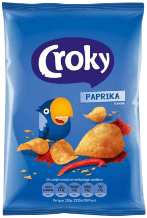 Chips Croky paprika 100g - Grossiste Snack Hauts-de-France