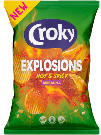 Chips Croky hot spicy 150g - Grossiste Snack Hauts-de-France