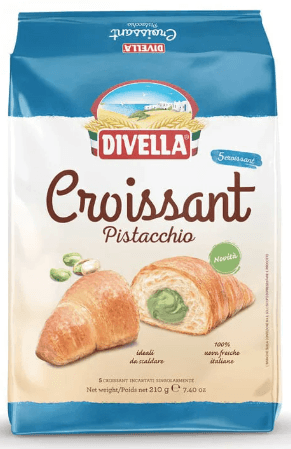 Croissant pistache divella - Grossiste Biscuit Hauts-de-France