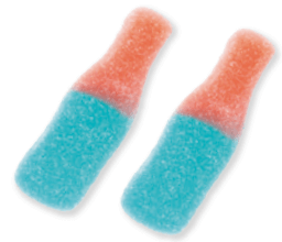 Bouteille bubble gum citrique 1kg - Grossiste Confiserie Hauts-de-France