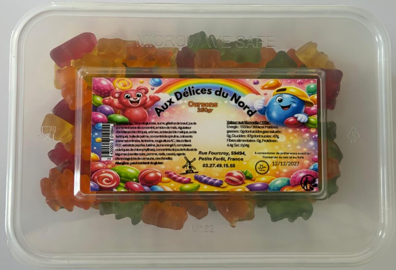 Oursons 250g - Grossiste Confiserie Hauts-de-France