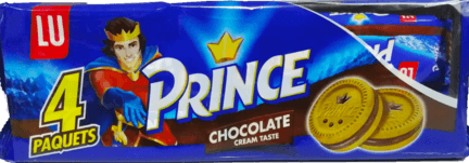 Lu Prince chocolat 4x60g - Grossiste Biscuit Hauts-de-France