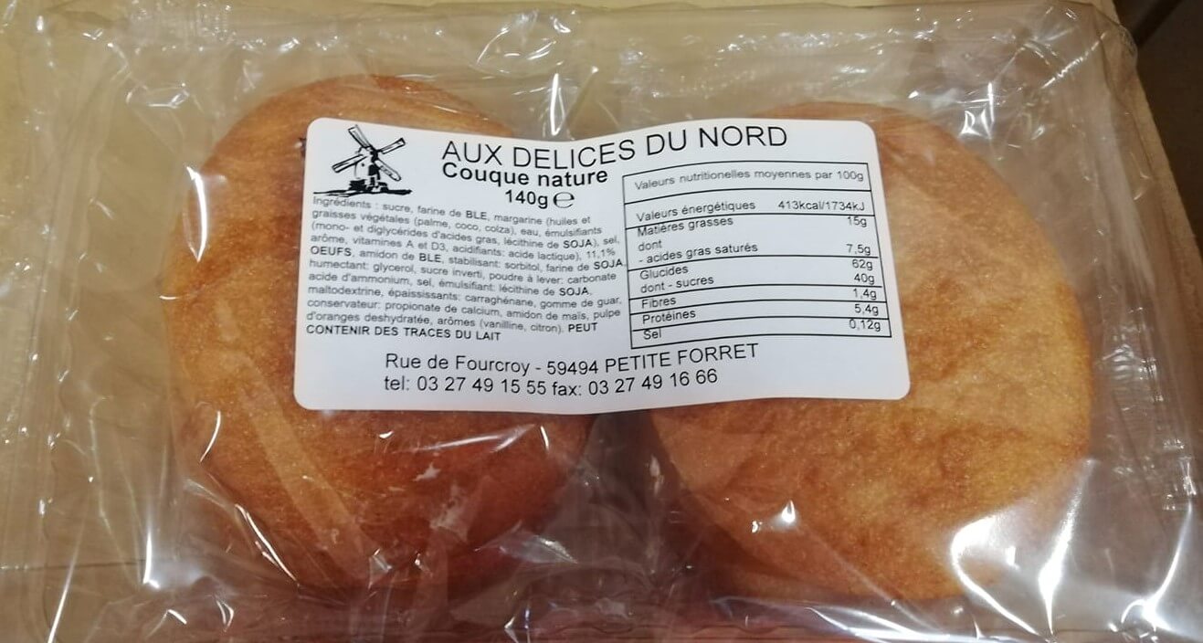 Couques nature - Grossiste Biscuit Hauts-de-France